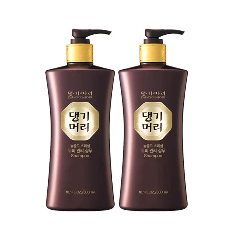 乐天网购康绮墨丽洗发水两瓶装300ml*2滋养防脱止痒去屑固发韩方