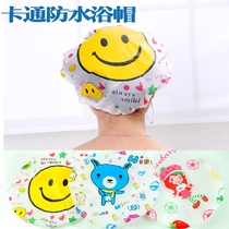 Adult waterproof shower cap cartoon bath cap anti-oil smoke thick waterproof bath head cover womens shower cap