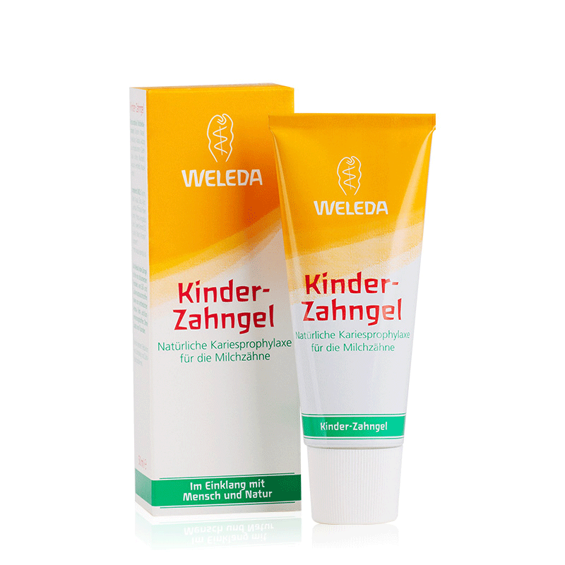 德国进口 weleda维蕾德儿童牙膏婴儿可进食无氟宝宝可吞咽 50ml
