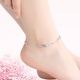 Cá tính 925 Bạc chuyển ngọc trai Vòng chân bạc Nữ Hàn Quốc Trang sức vòng đeo tay đơn giản Sinh viên Sen Nhật Bản và Hàn Quốc Sexy lắc chân nữ pnj Vòng chân
