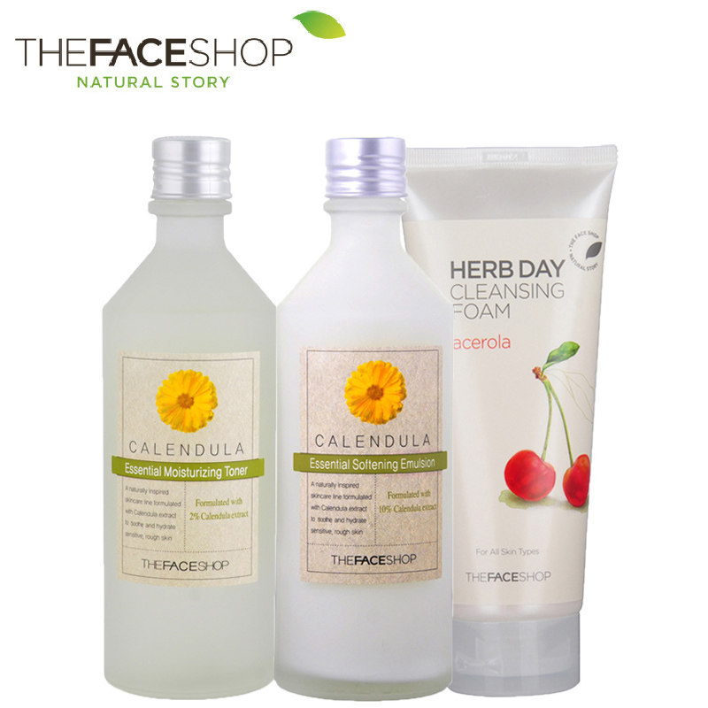 【天猫超市】菲诗小铺大包装面部护肤补水保湿套装保湿补水清洁