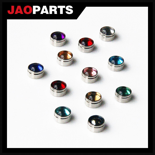 JAOPARTS Metal Supplement Modification Metal One Eye Sighting Mirror Diameter 6mm / Multi - color