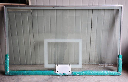 Standard tempered transparent glass backboard Outdoor basketball hoop basketball board Adult basketball hoop with tempered backboard