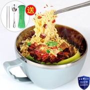 304 thép không gỉ mì ăn liền bát với nắp lớn Nhật Bản-phong cách ăn trưa hộp hộp ăn trưa sinh viên noodle cup Hàn Quốc ngay lập tức phở bát