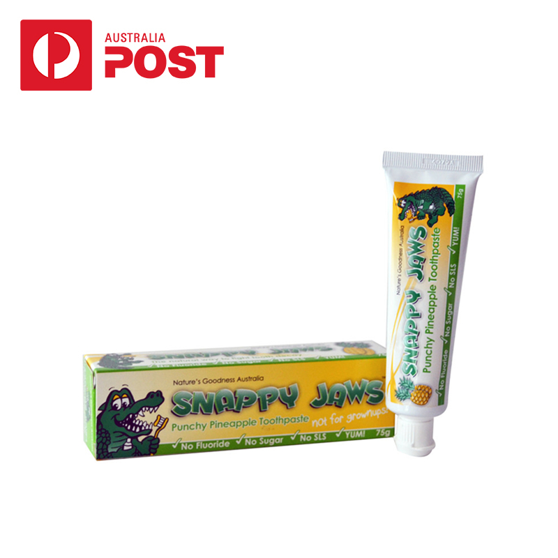Snappy Jaws儿童牙膏75g*2支 菠萝味 Nature's Goodness