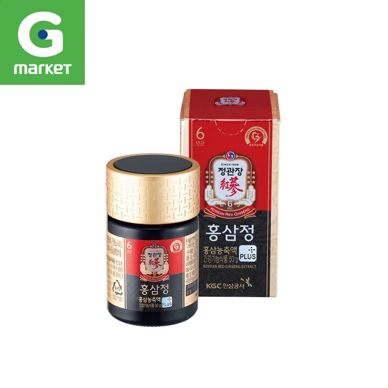 韩国[正官庄]6年根红参精浓缩液50g 无添加保健品调节免疫力 集货