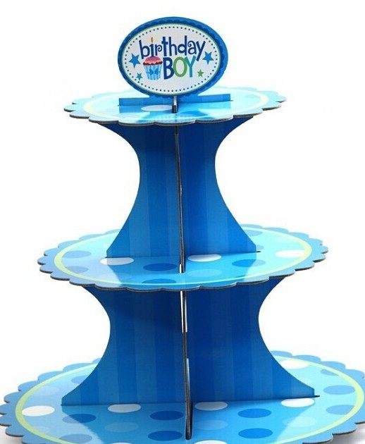 Baking Packaging Three Layer Cup Cake Stand Dessert Snack Tray Wedding Birthday Party Supplies Paper Dessert Table