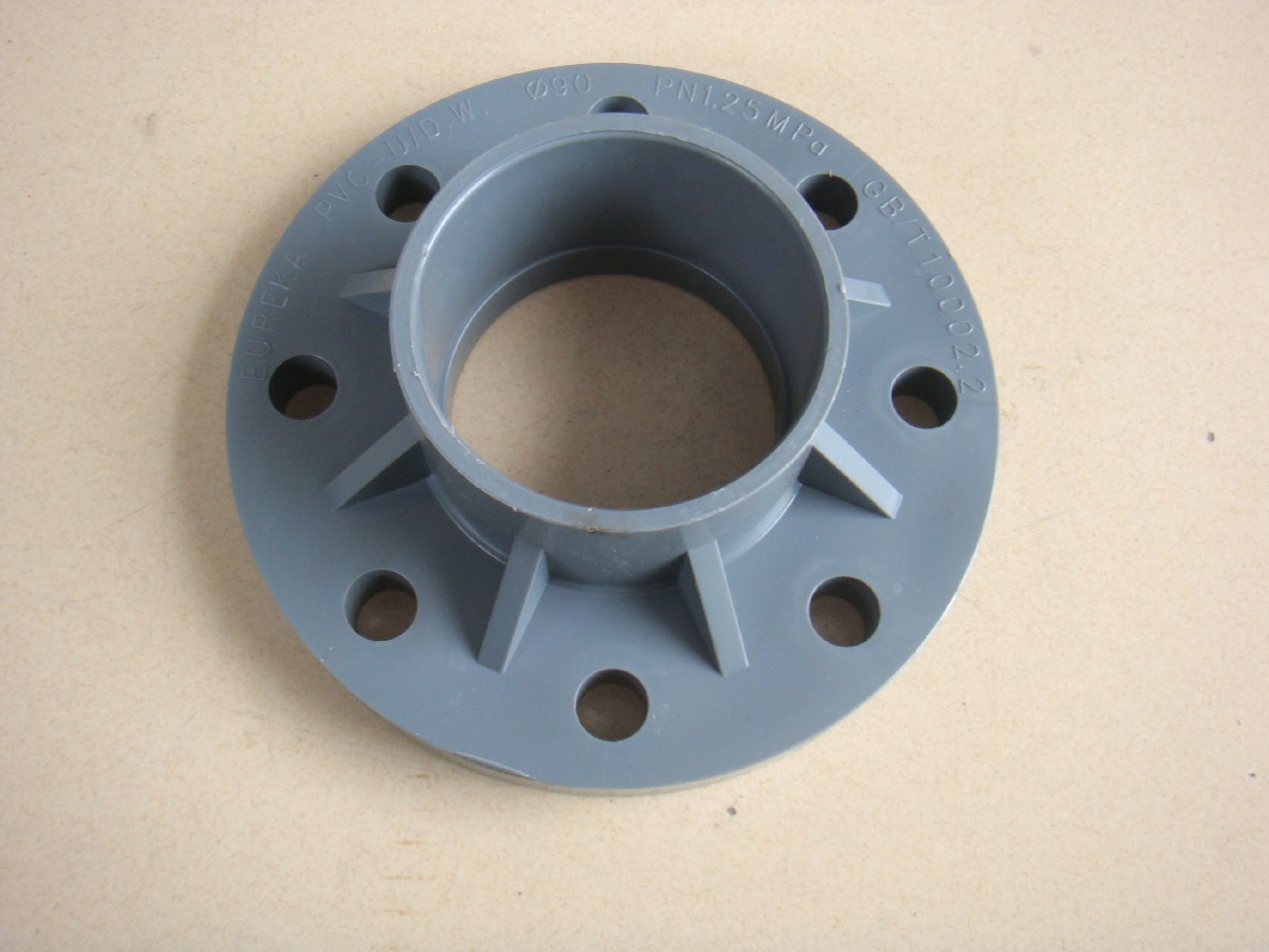 PVC gray 25 flange conjunction flange DN20 32 40 50 63 75 90 DN100 water supply flange pick