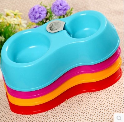 Dog bowl double bowl pet supplies cat pot cat pot automatic drinking dog dog pot dog pot cat supplies