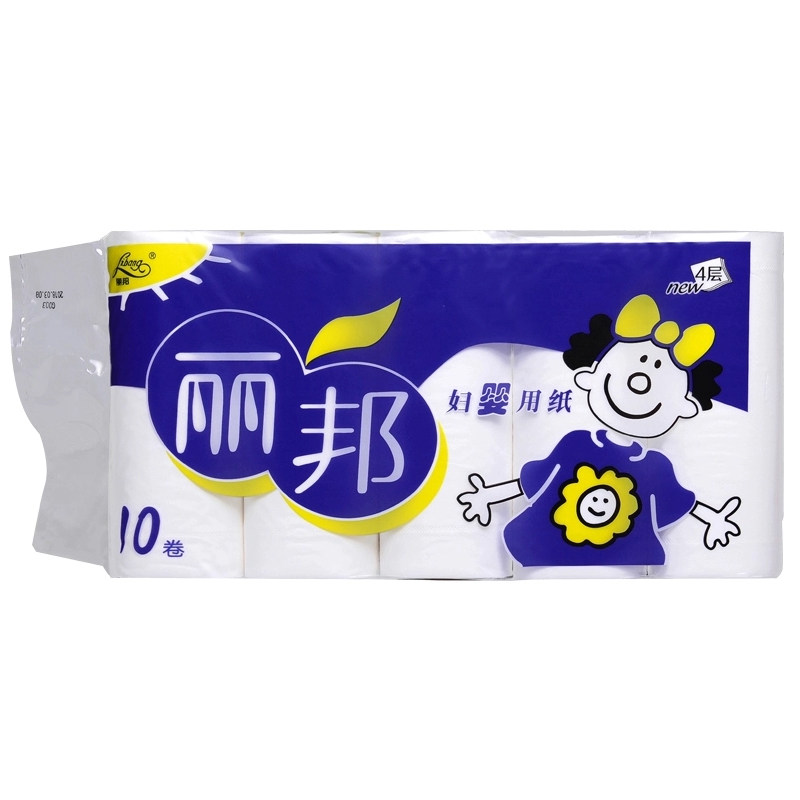 【天猫超市】丽邦卫生纸巾  4层1700g/10卷 孕婴卷纸 无芯卷筒纸