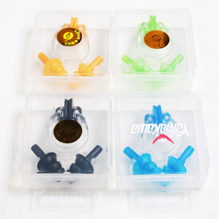 earplug nose clip suit silicone gel material soft swimming aids male and female universal wear comfort and durable waterproof