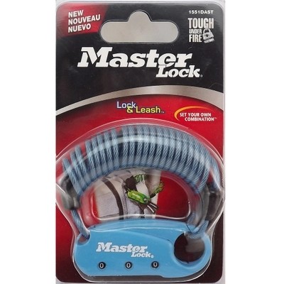 Masterlock 1551DAST Adjustable Code Lock With Flexible Cable Stylish Color Password Padlock