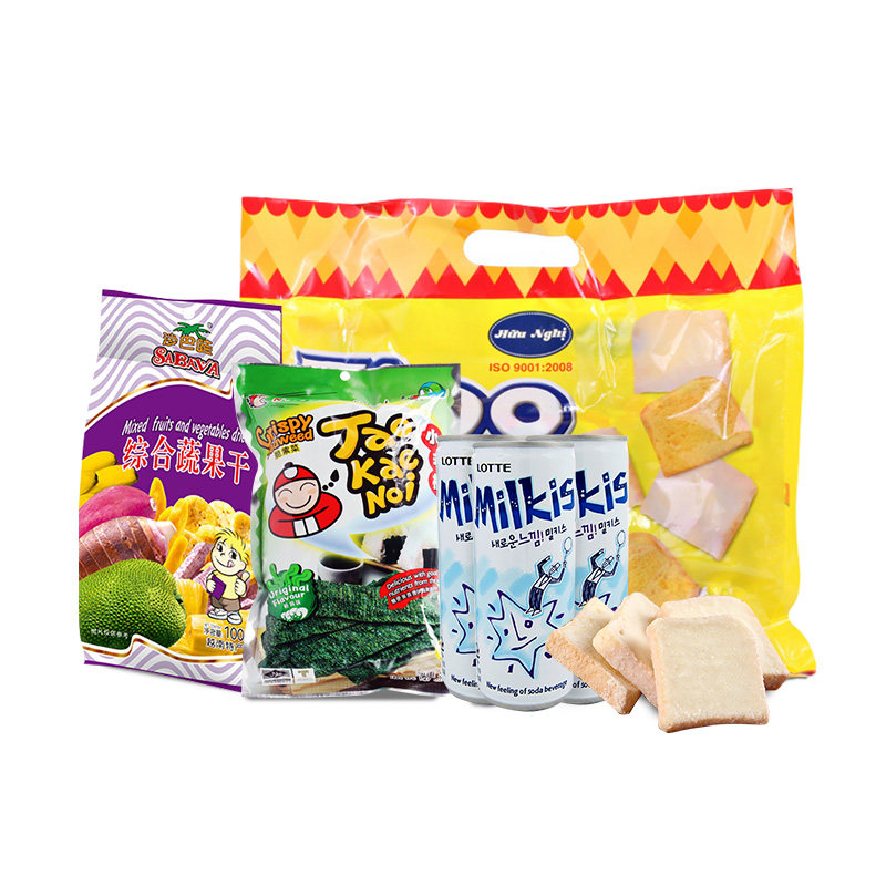 【天猫超市】进口零食大礼包 4种零食组合 976g 出游/春游零食