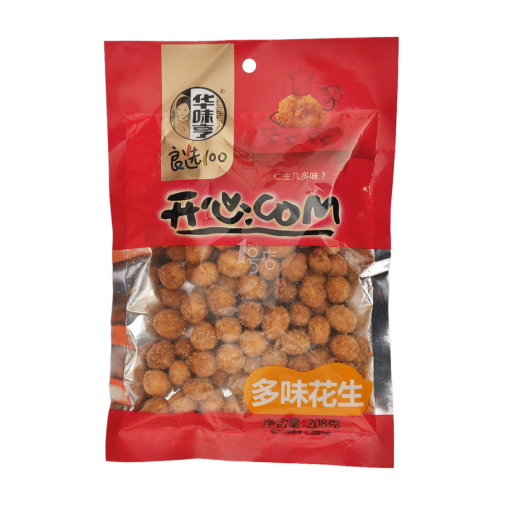 华味亨 多味花生 208g/袋