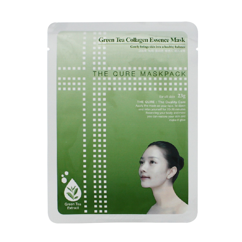 卓悦 韩国The Qure Maskpack 补水保湿美白绿茶胶原精华面膜贴
