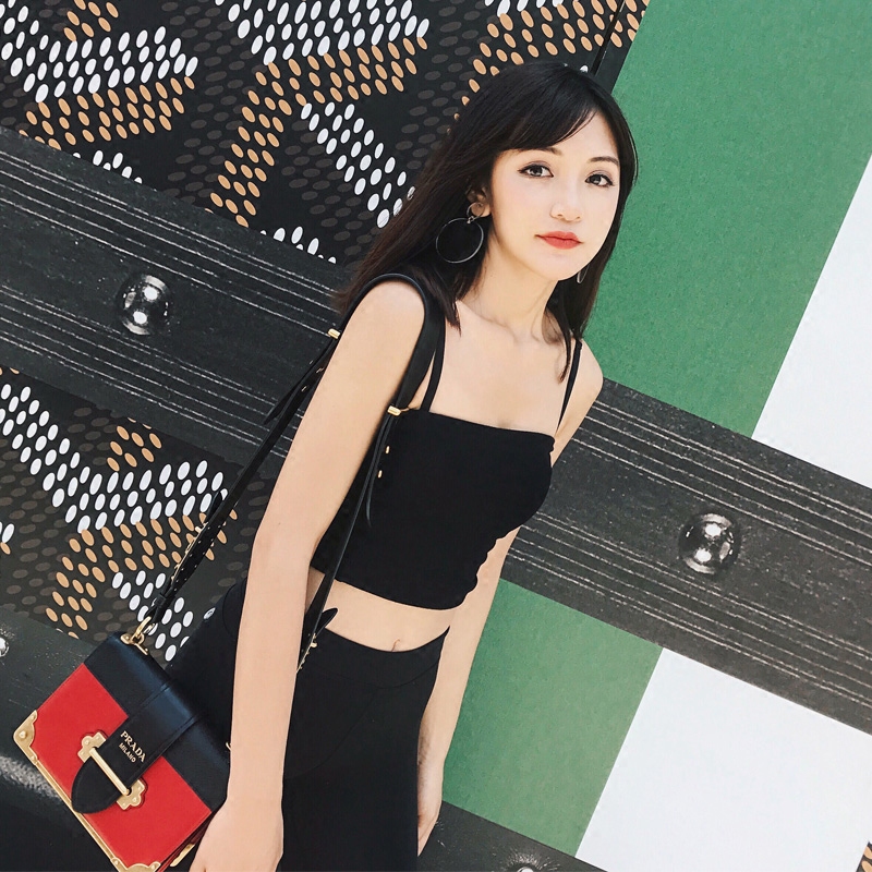周小熊BEARUN 抹胸打底衣夏季新款韩版围胸修身显瘦打底背心裹胸