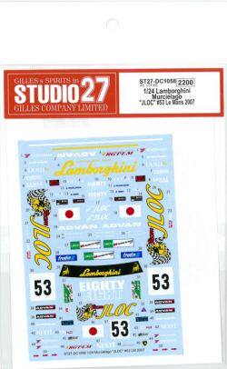 Studio 27 Water sticker 1 24 Lin Baojian Murcielago JLOC LM 2007 DC1058
