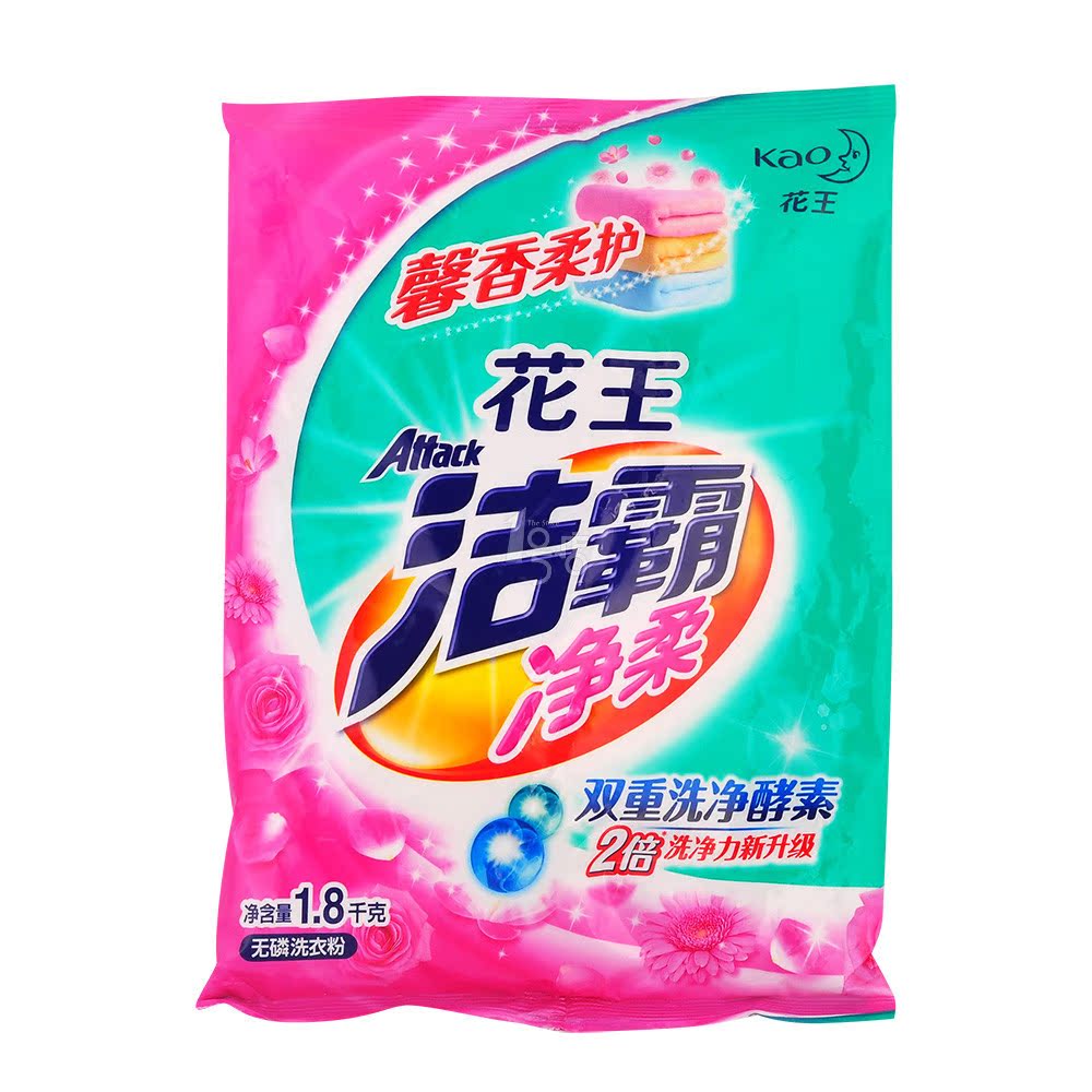 洁霸 净柔无磷洗衣粉 1.8kg