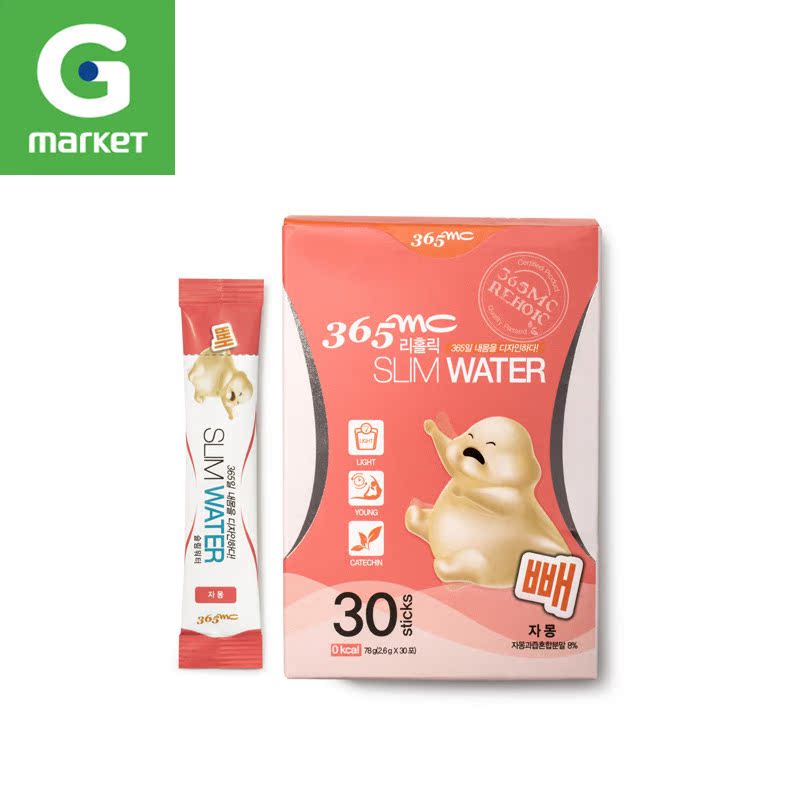 韩国正品 食品[365mc]Slim Water冲剂饮料茶西柚味30包
