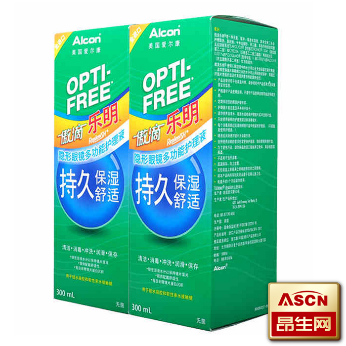 爱尔康傲滴护理液隐形近视眼镜美瞳药水乐明300ml*2TF