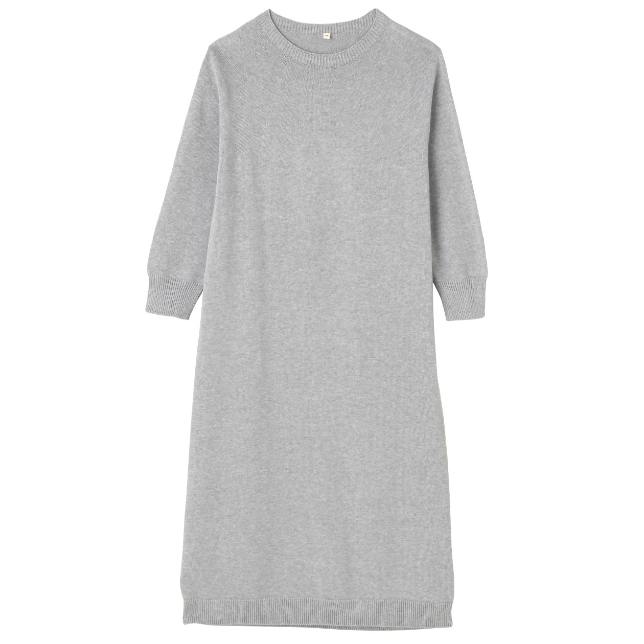 无印良品 MUJI 女式 棉中针距针织连衣裙