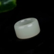 Một chiếc nhẫn ngọc bích tự nhiên cho nam giới và phụ nữ không khí thời trang ngón tay cái ngón tay cái đuôi kích thước ngọc ngón tay nhẫn bạc nam Nhẫn