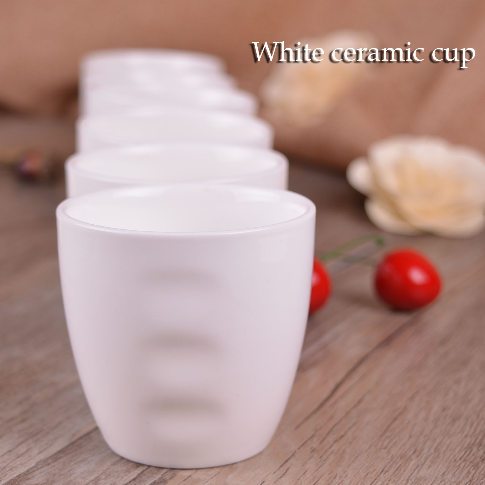 Pure White Wine Glass ceramic Wine Glasses Beer Cups Hotel Dining Room Special Wine Glass Goblet small Goblet Cups small teacup