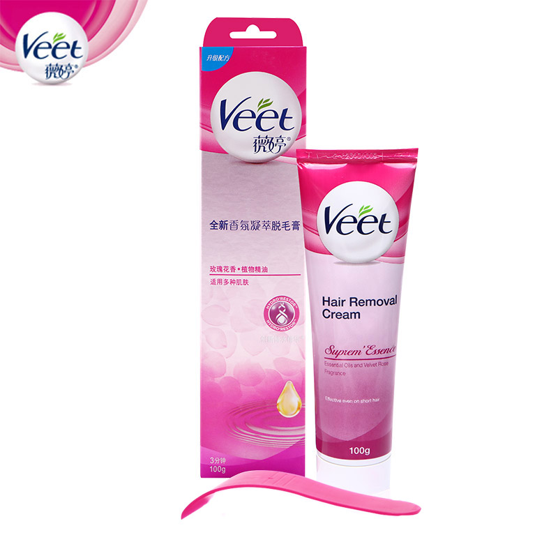Veet/薇婷香氛凝萃脱毛膏100g私处腋下快速去毛膏男女士新品