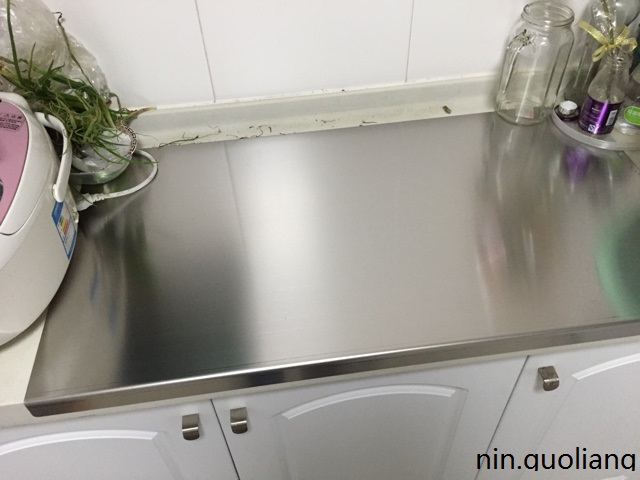 Authentic 304 food grade stainless steel cutting board kitchen kneading board rolling surface and noodles baking chopping board