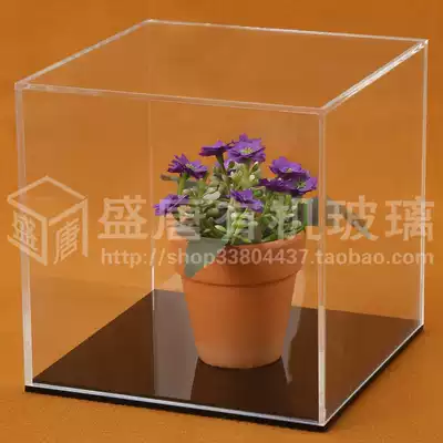 Acrylic sheet double-layer base dustproof box High-end imported acrylic display box with base plexiglass
