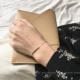 [Khác] vòng tay ống cong nữ kiểu Hàn Quốc sang trọng đơn giản vòng tay bạc in vòng tay gió # S115