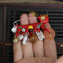 Original boutique Newborn baby baby evil pin pendant full moon Nafu gift box Anti-child fright to keep safe