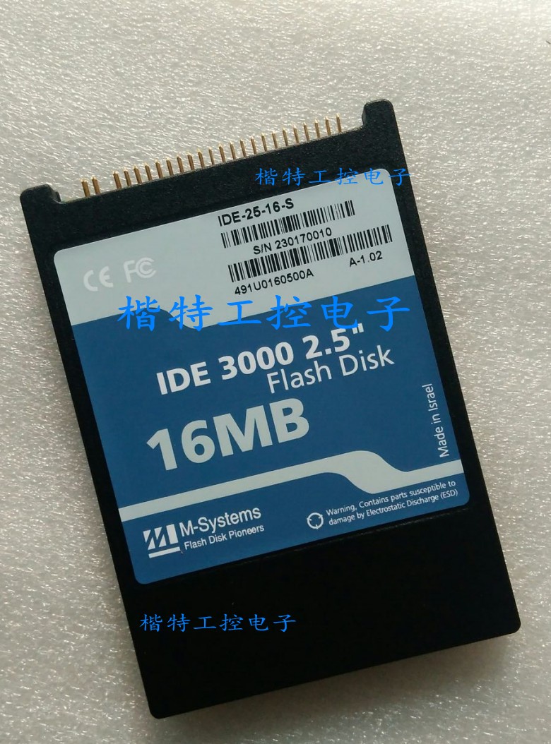 IDE-25-16-S IDE3000 M-SYSTEMS Flash Disk 2 5 E-disk 16MB Request for quotation
