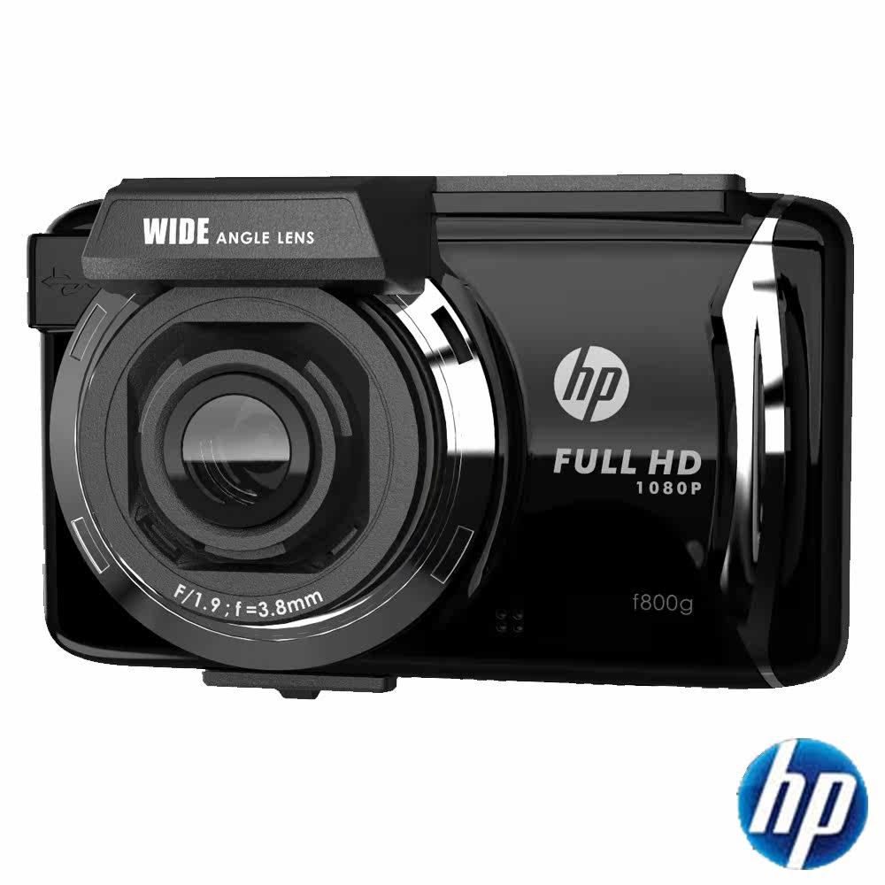 HP F800G 触控式FULL HD 1080P高画质行车记录器台湾官网直邮进口