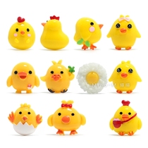New Korean cute chicken refrigerator sticker tile cartoon creative three-dimensional magnetic buckle iron iron home decoration