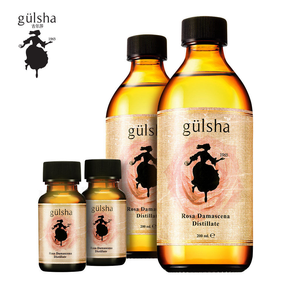 Gulsha/古尔莎Gulsha 古尔莎晨露玫瑰水200ml*2+30ml*2超值套组