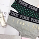Châu Âu và Mỹ Đồ lót màu hồng của phụ nữ cotton thấp eo tam giác quần short cotton hip gợi cảm dễ thương đồ lót thể thao giản dị quan lot khe Vòng eo thấp