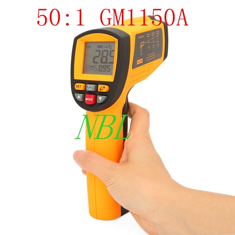 Peewise infrared thermometers GM1150A High temperature Industry 50: 1 Non-contact handheld thermometers