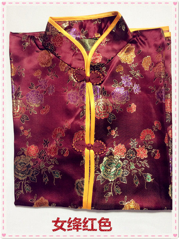 Shou yi women silk satin Tang dress dragon phoenix peony special increase small size Hong Kong, Macao and Taiwan Chaoshan funeral funeral white goods straight