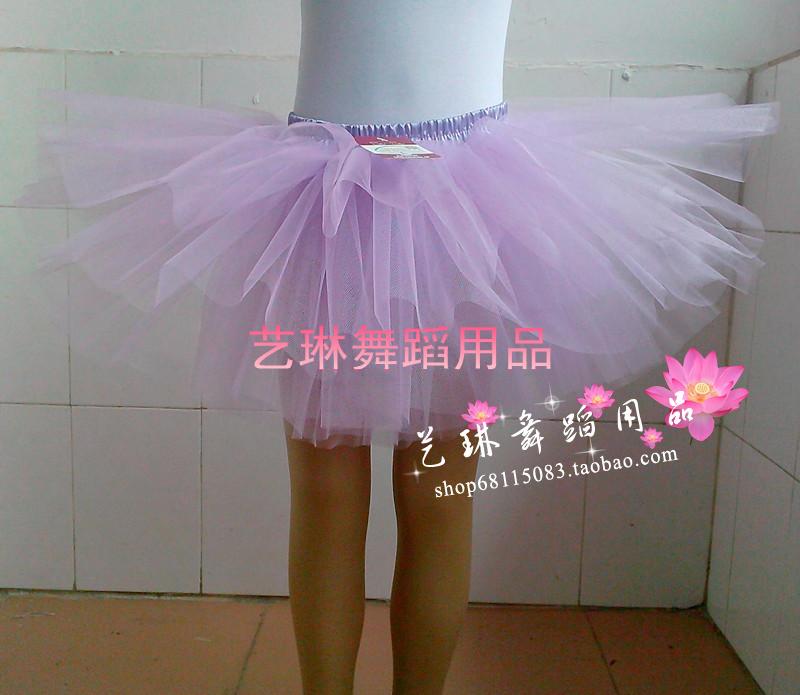 Girl Ballet Dancer Short Skirt Child Half Dress Ballet Dresses Dress Fluffy Skirt Dance Dress 5 Layers of yarn Semi-cut dresses