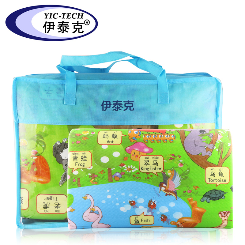 伊泰克宝宝安全无毒 防潮隔热婴幼儿爬行垫/单面 整体式爬行铺垫