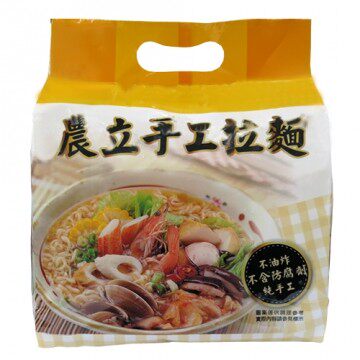 农立手工拉面650g台湾官网直邮进口