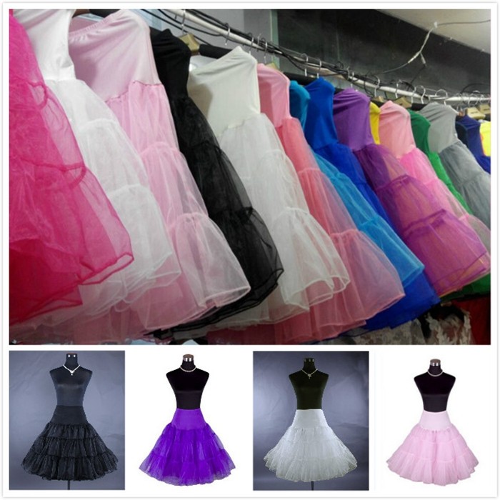 petticoat new bride wedding petticoat short medium long version boneless skirt support physical shooting 6 colors