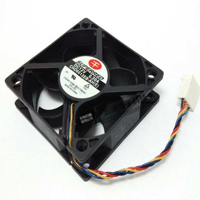Original fit one thousand red 6CM cm 6020 4 line 4p temperature-controlled heat dissipation fan CHD6012EB-AH double ball bearing-Taobao