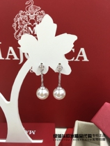 Spanish centuries-old royal MAJORICA minimalist temperament inlaid with 10 mm pearl earnail female earrings