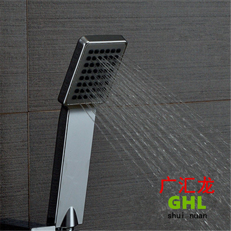 Handheld Shower Nozzle Plastic Square Flower Sprinkle Shower Head Shower Head Shower shower Bath Booster Anti-Clogging Spray Head