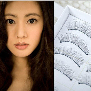 cos makeup girl 217 natural slender Taiwan handmade cotton thread terrier eye false eyelashes nude makeup thick cross soft