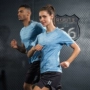 Thể thao ngắn tay T-Shirt nam giới và phụ nữ nhanh chóng làm khô quần áo thoáng khí quần áo tập thể dục nửa tay áo mùa hè phần mỏng lỏng chạy áo sơ mi áo ba lỗ nữ the thao