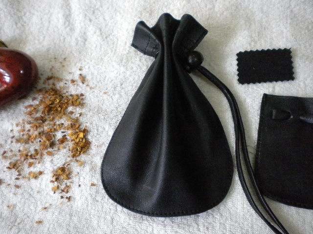 Leather Handmade Pipe Bags Leather Pipe Bags Jewelry Bags Glasses Bags Customized Leather Tobacco Bags