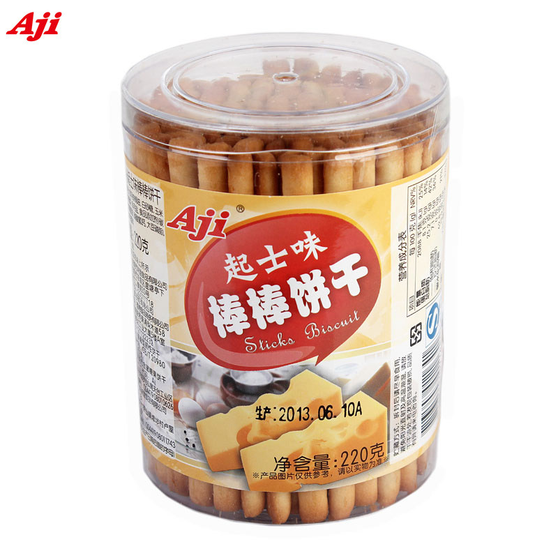 【天猫超市】Aji台湾风味起士味棒棒饼干220g克/盒$